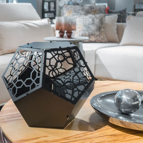 VARGA | 3D Metal Sade Geometrik Mumluk & Kahve Masası