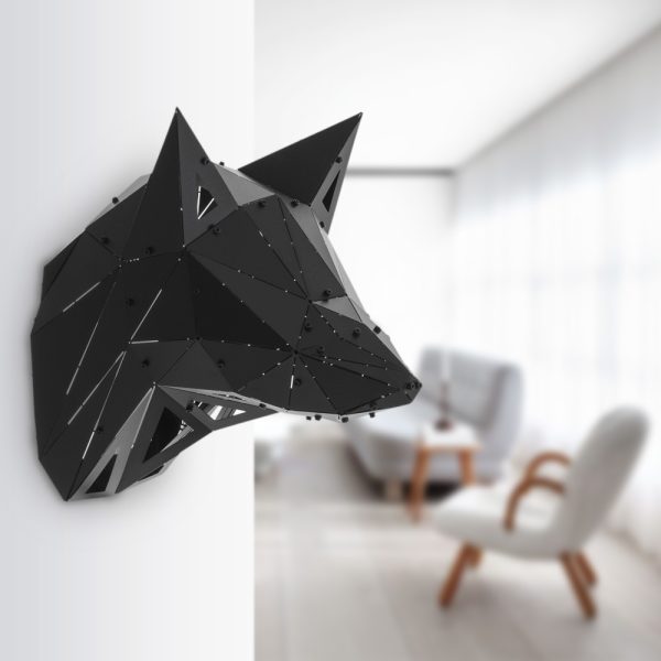 FOX | 3D Geometrik Metal Tilki Kafası Duvar Dekoru - Görsel 10