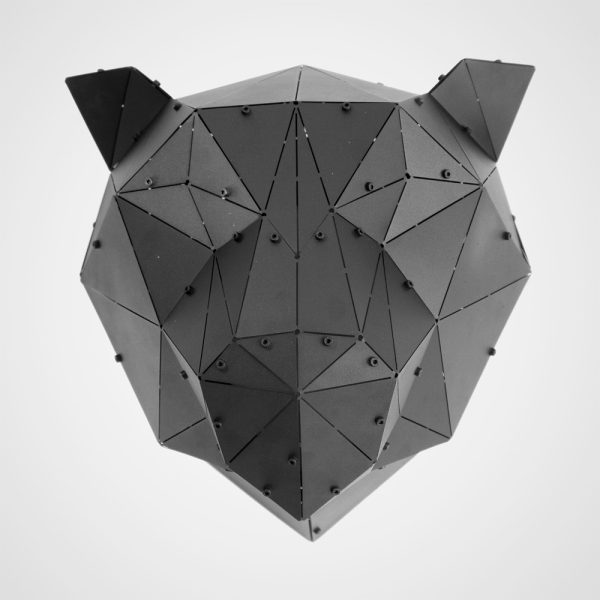 PANTER | 3D Geometrik Metal Panter Kafası Duvar Dekoru - Görsel 4