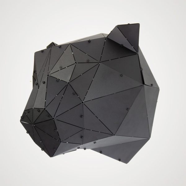 PANTER | 3D Geometrik Metal Panter Kafası Duvar Dekoru - Görsel 3