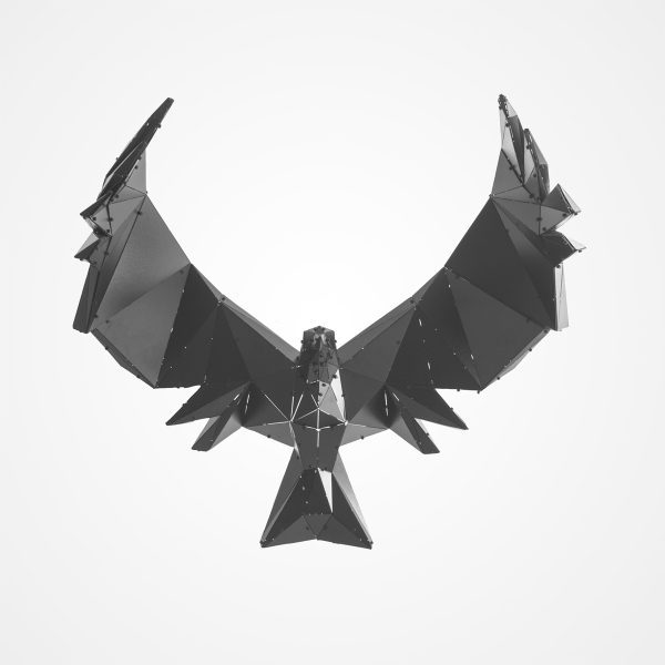 AGILLO XL | 3D Metal Geometrik Kartal Heykeli Duvar Dekoru - Görsel 4