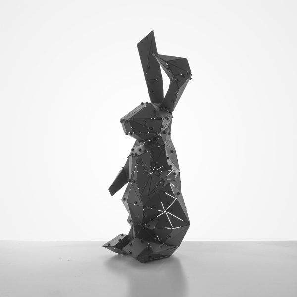 ALICE | 3D Geometrik Metal Tavşan Duvar & Yer Dekoru - Görsel 7