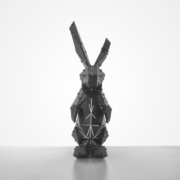 ALICE | 3D Geometrik Metal Tavşan Duvar & Yer Dekoru - Görsel 6