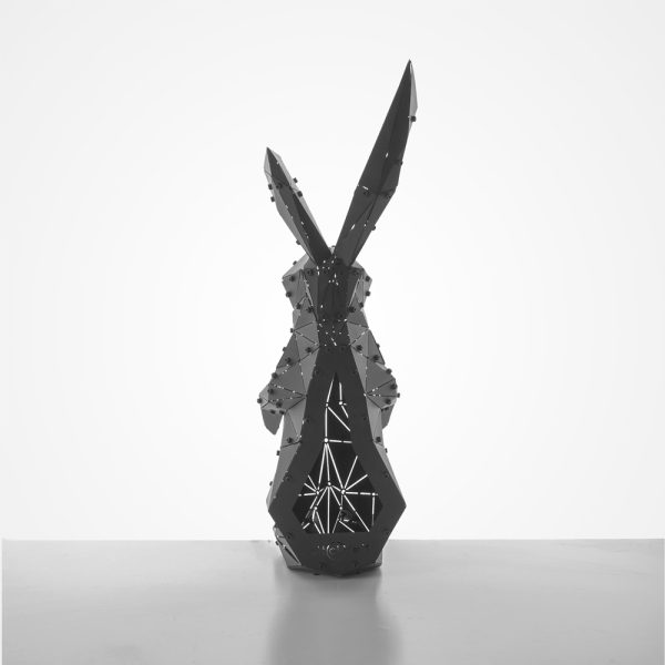 ALICE | 3D Geometrik Metal Tavşan Duvar & Yer Dekoru - Görsel 5