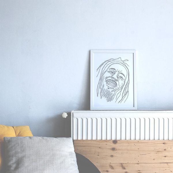 BOB MARLEY | Tek Çizgi Poster Serisi - Görsel 4