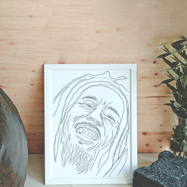 BOB MARLEY | Tek Çizgi Poster Serisi