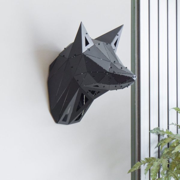 FOX | 3D Geometrik Metal Tilki Kafası Duvar Dekoru - Görsel 5