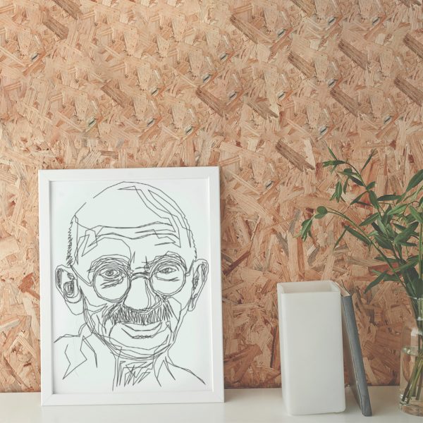MAHATMA GANDHI | Tek Çizgi Poster Serisi - Görsel 2