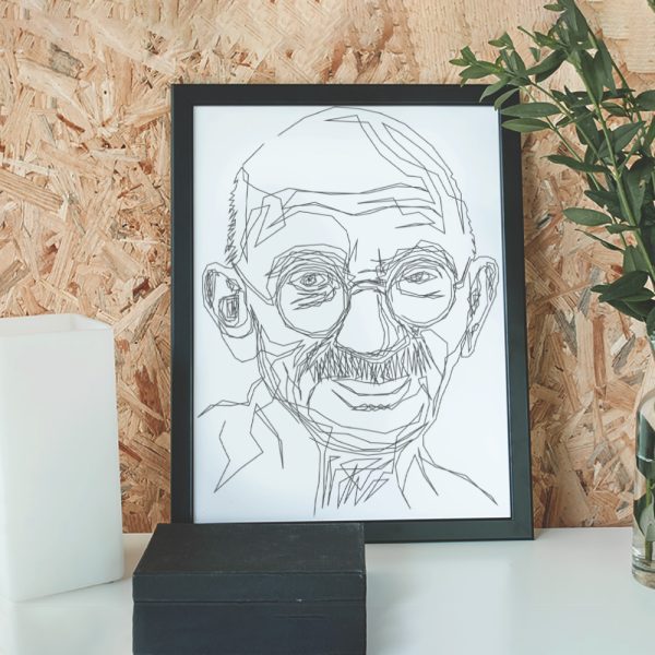 MAHATMA GANDHI | Tek Çizgi Poster Serisi