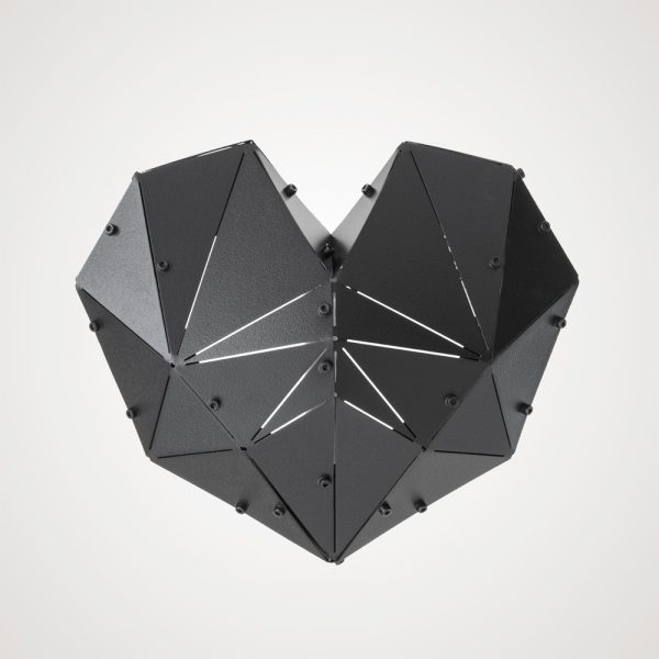 HEART | 3D Geometrik Metal Kalp Duvar Dekoru - Görsel 7