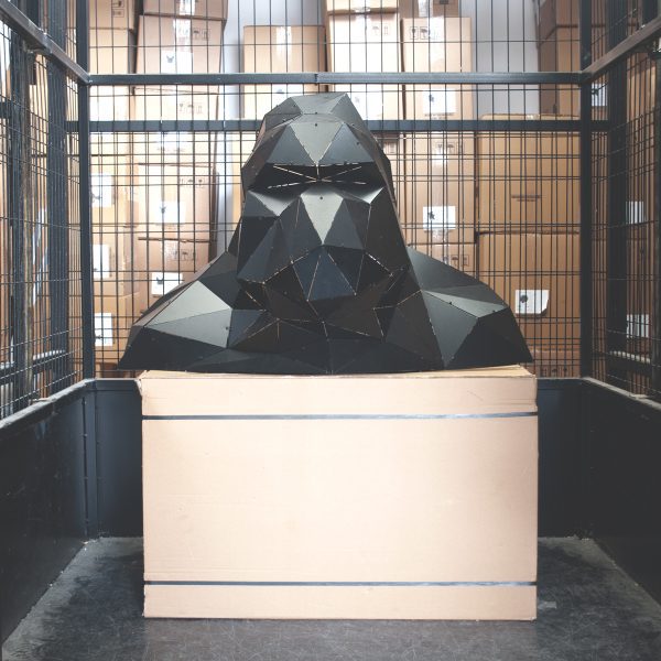 KING KONG | 3D Metal Geometrik Goril Büstü ( OUTLET )