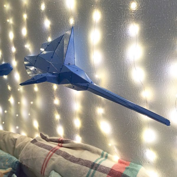 MARLIN | 3D Metal Geometrik Kılıç Balığı Dekoru ( OUTLET ) - Görsel 2