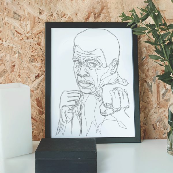 MOHAMMED ALI | Tek Çizgi Poster Serisi