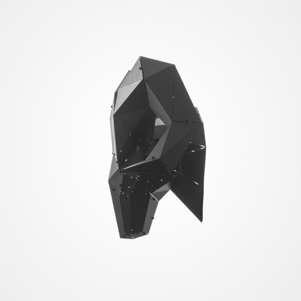 RAM | 3D Geometrik Metal Dağ Keçisi Kafası Duvar Dekoru - Görsel 6