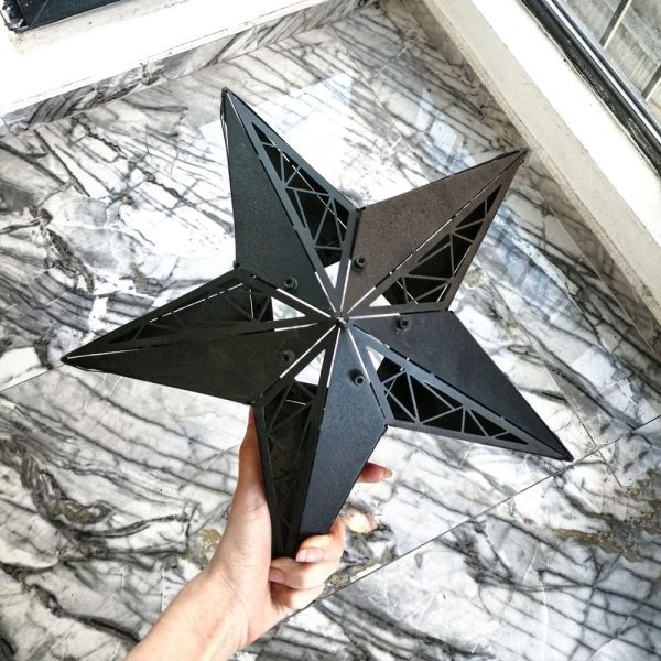 SEREN | 3D Geometrik Metal Yıldız Duvar Dekoru
