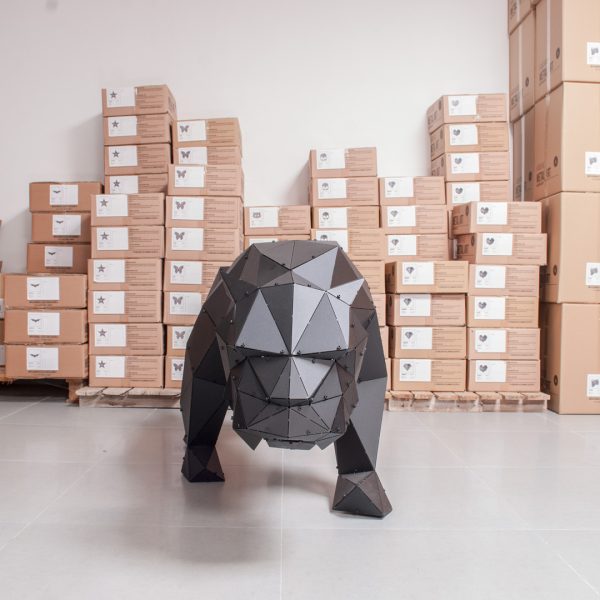 TIGRIS | 3D Metal Geometrik Metal Kaplan Heykeli - Görsel 3