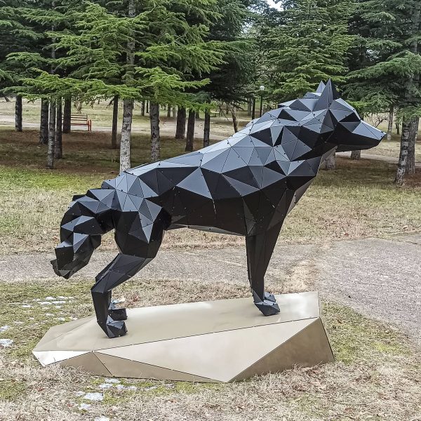 KURT XL V2 | 3D Metal Geometrik Kurt Heykeli