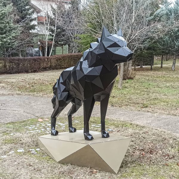 KURT XL V2 | 3D Metal Geometrik Kurt Heykeli - Görsel 2